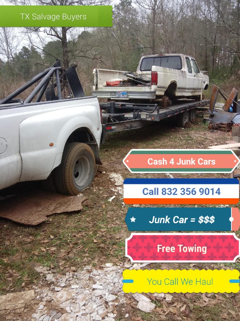 Houston we buy new, used, salvage, scrap, junk, vehicles for cash on the spot.
