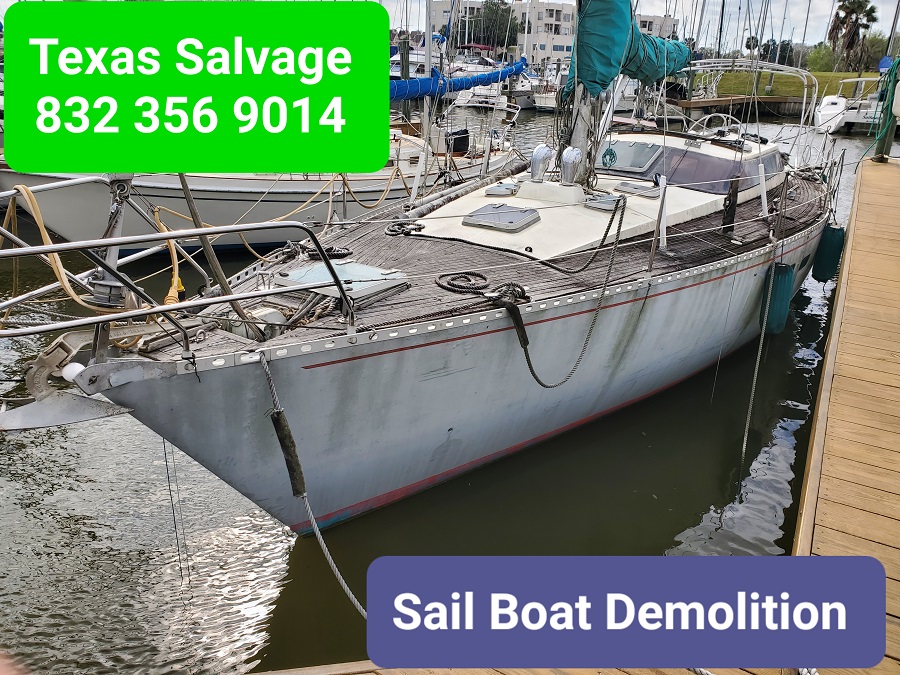 sail boat demolition