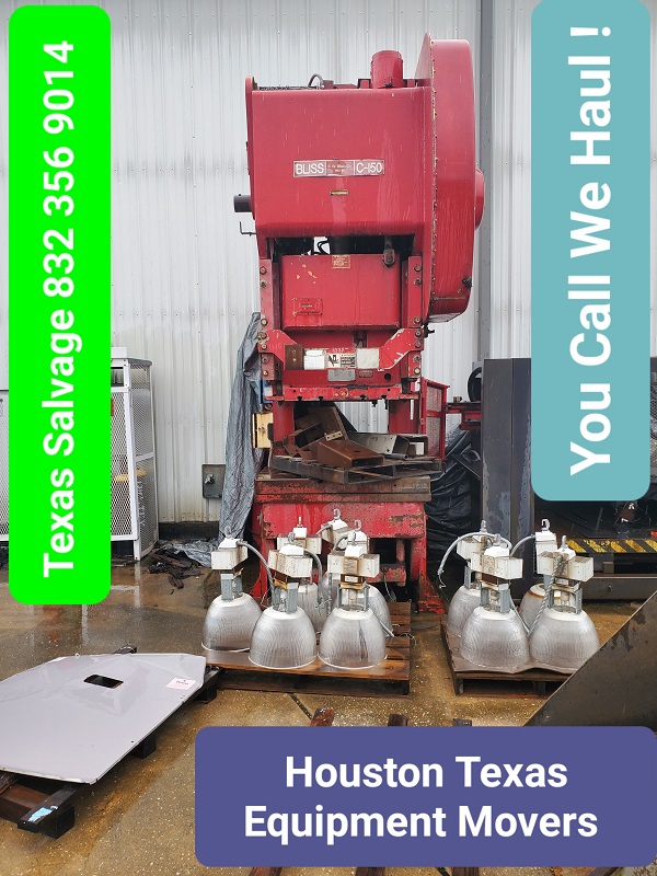 Houston Texas Equipment Movers - Machine Sop Equipment Movers Houston TX - Free Quote - We specialize in scrap metal salvage machinery & equipment! [ 832-356-9014 ]