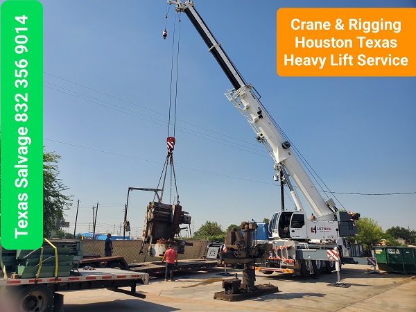 Crane Rental and Riggers Houston - Crane Company Houston - Houston Crane service - Texas Salvage and Surplus Buyers Crane Division - Heavy lift Specialist - Houston Crane Rental - [832-356-9014]